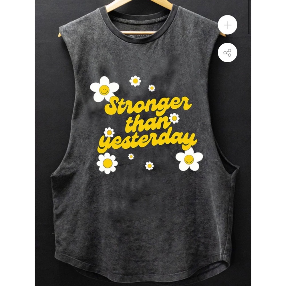 Drop arm tank top